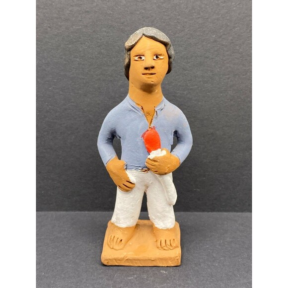 Vintage Dia De Los Muertos Male Muneca Josefina Aguilar Family - Free Shipping - Picture 1 of 4